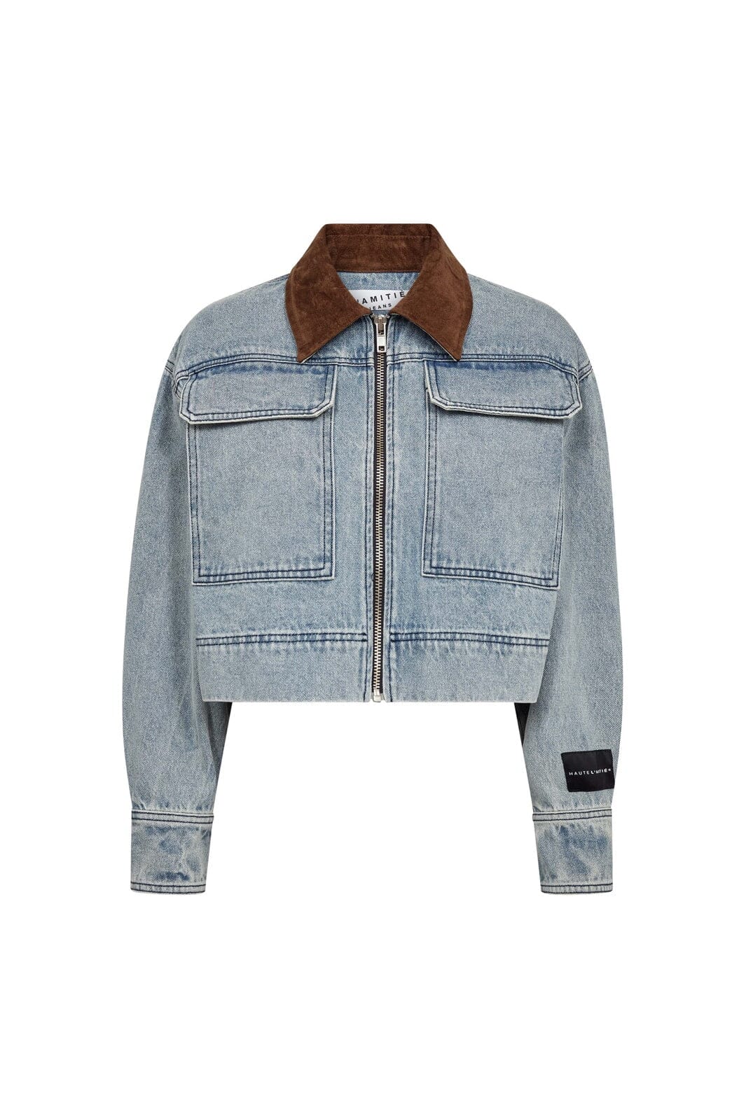 Haute L'Amitié - Meliza Crop Denim Jacket HL10492 - Denim Blue - Image 2