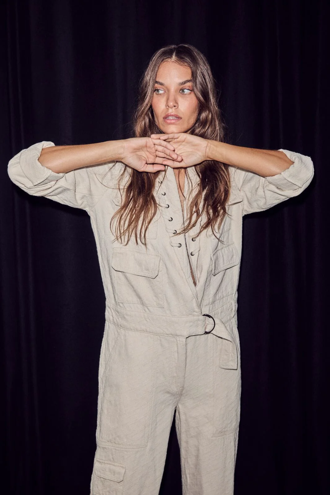Haute L'Amitié - Pielle Structure Boiler Suit HL10483 - Pearl - Image 6