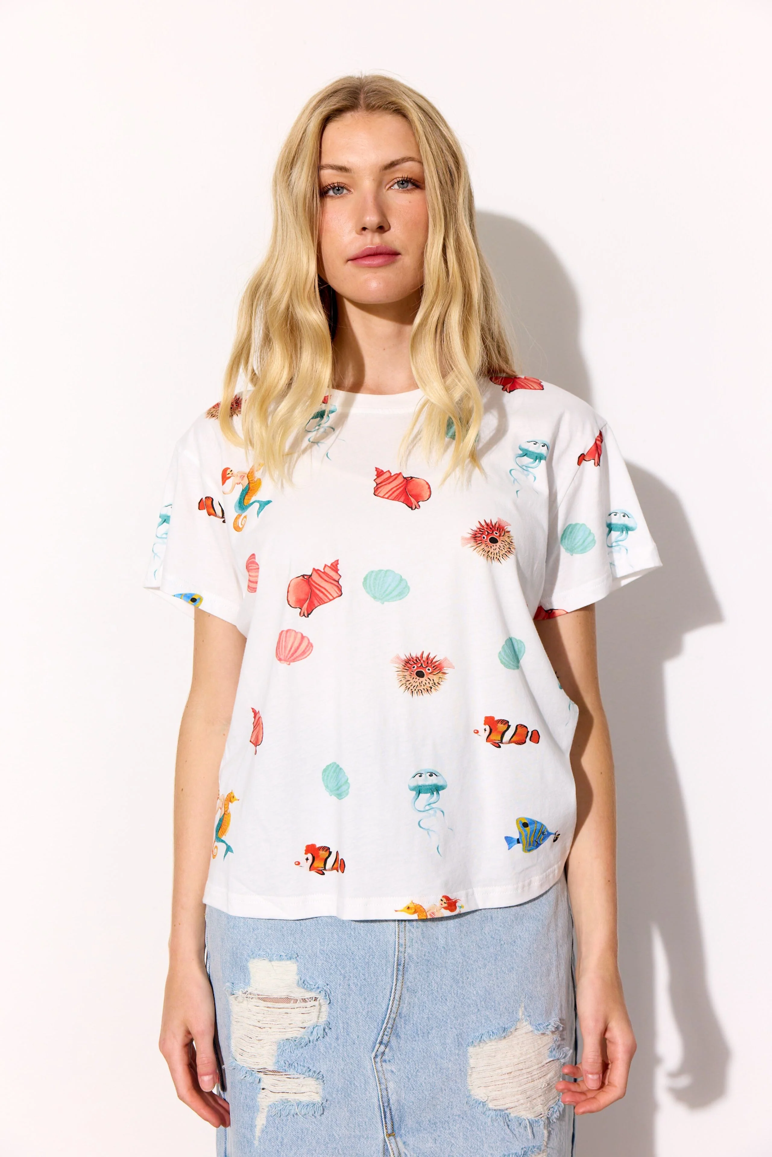 Hunkøn - Azura T-Shirt 26012 - White Ocean - Image 2