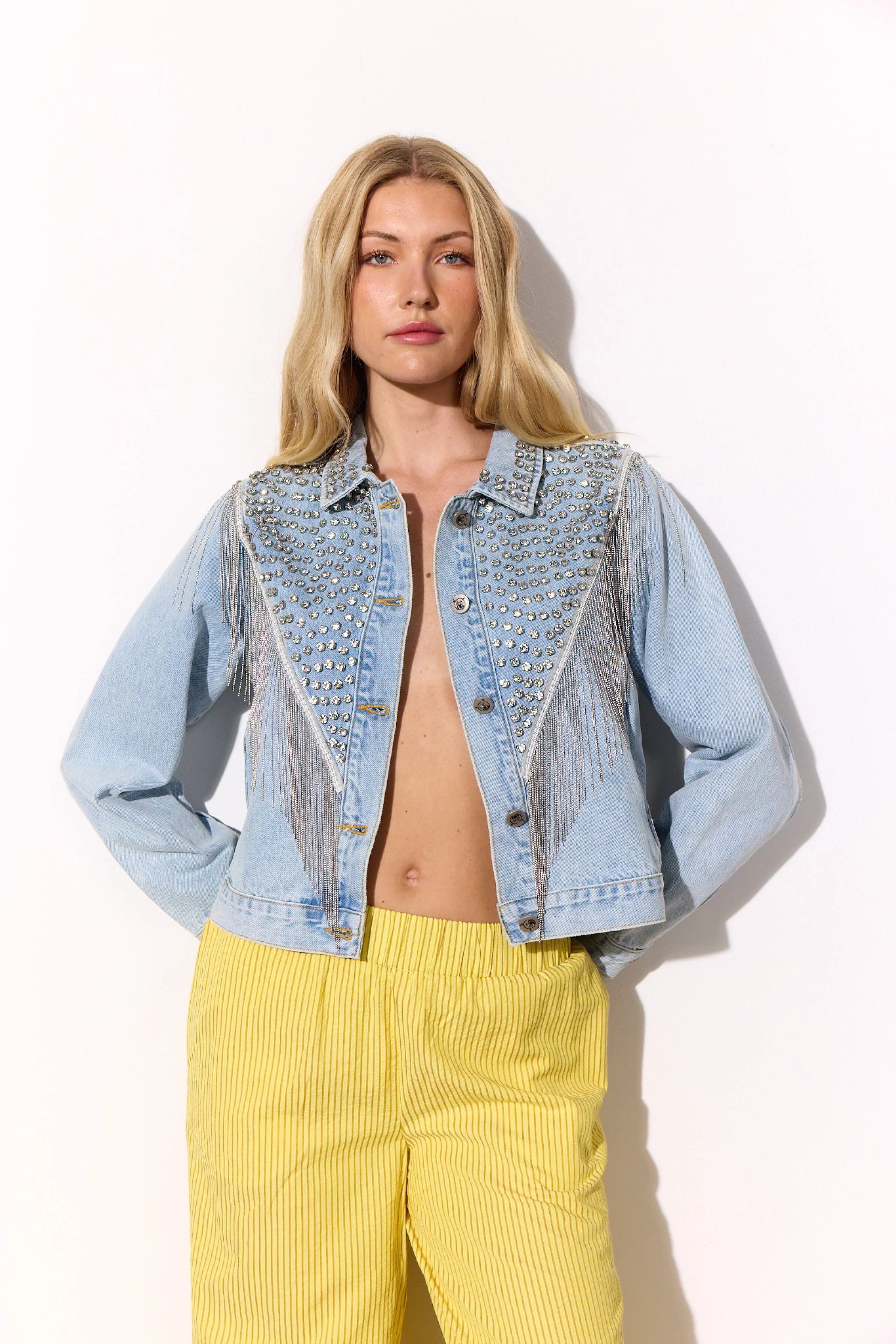 Hunkøn - Priya Gem Jacket 26090 - Light Denim - Image 2