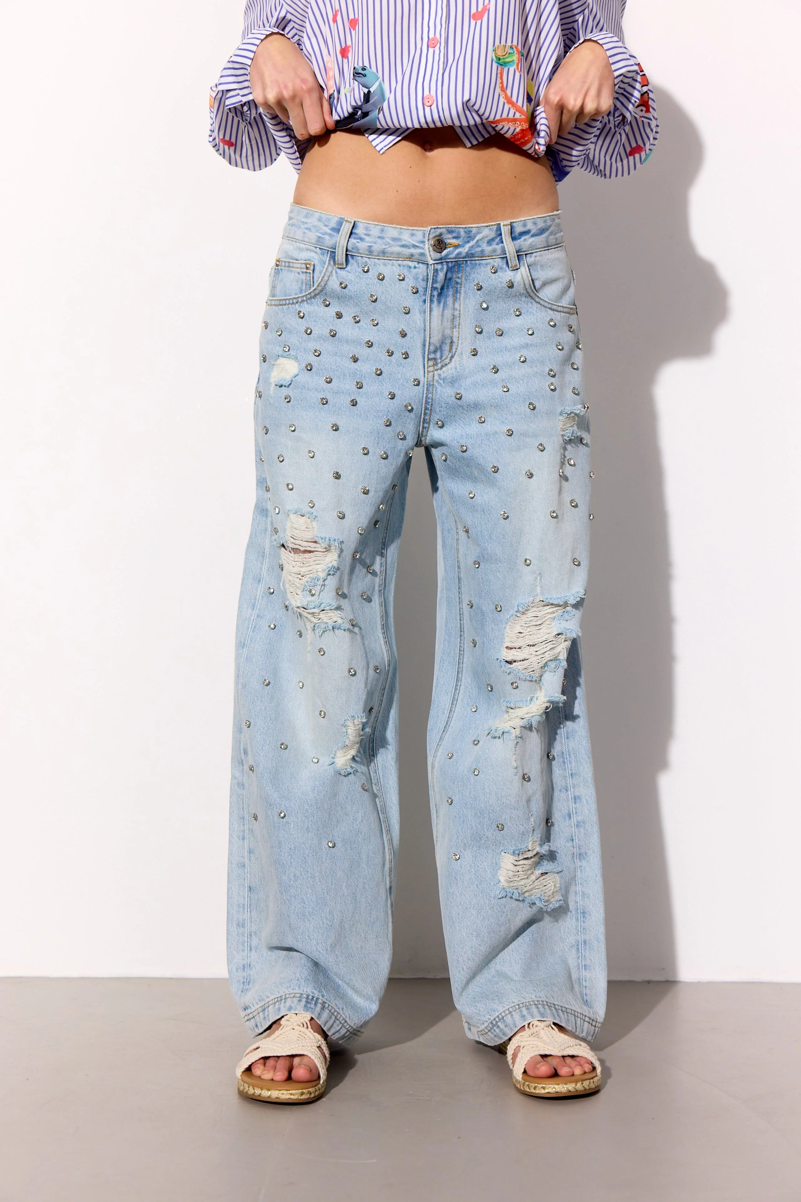 Hunkøn - Priya Gem Jeans 26092 - Light Denim - Image 2