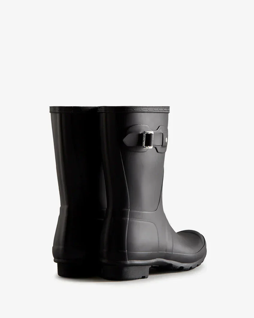 Hunter - Womens Original Short Boot Wfs1000rmablk - Black - Image 3