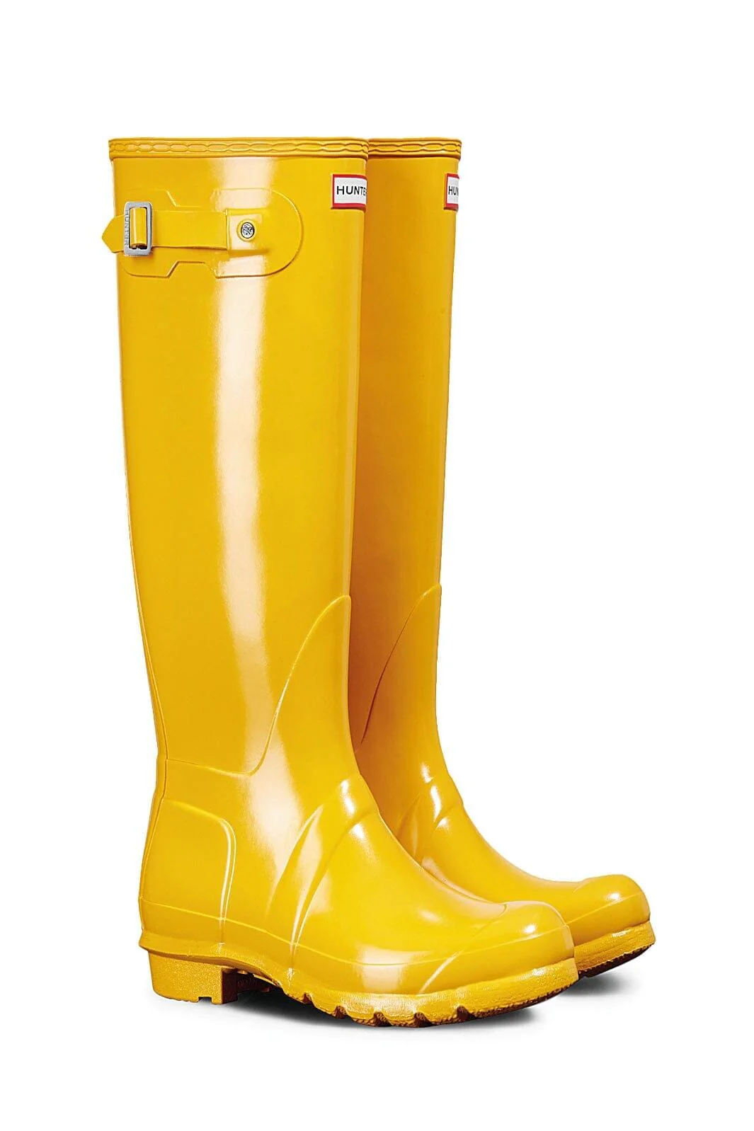 Hunter - Womens Original Tall Gloss Boot Wft1000rglryl - Yellow