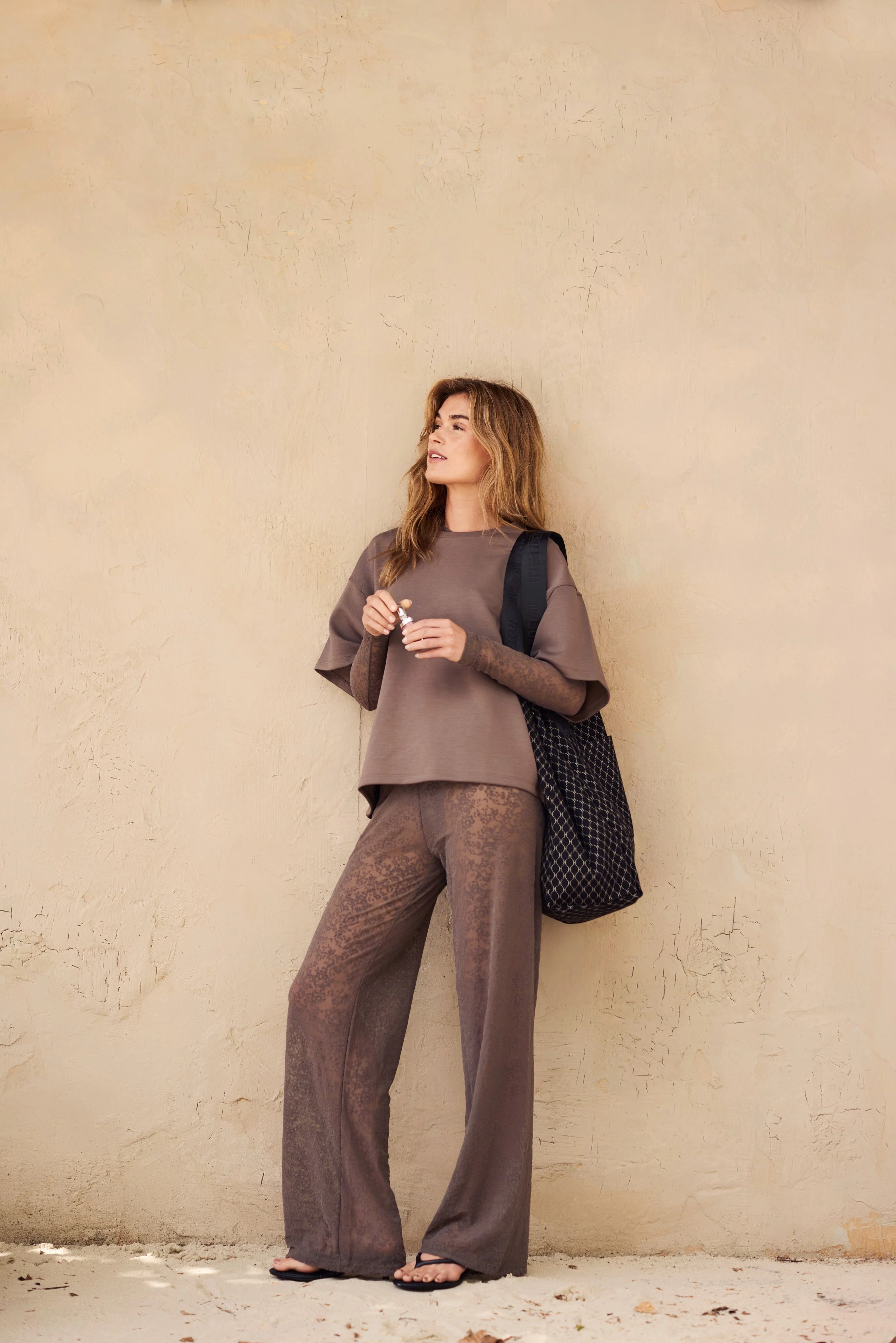 Hype The Detail - Lace Pant 852-21 - 2 - Brun - Image 4