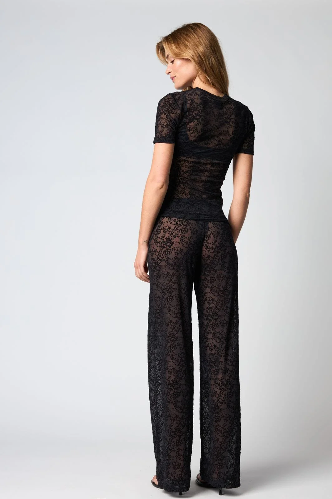 Hype The Detail - Lace Tee, Slim 852-2 - 9 - Black - Image 4