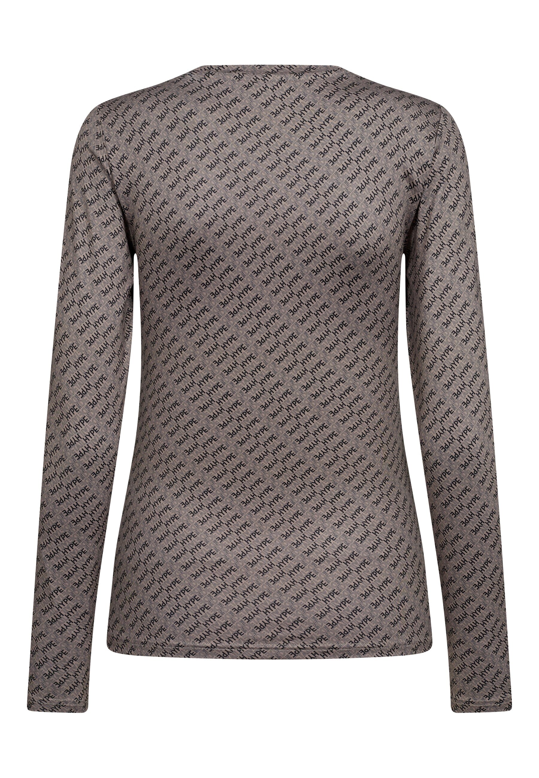 Hype The Detail - Printed Blouse - 39 Beige - Image 3
