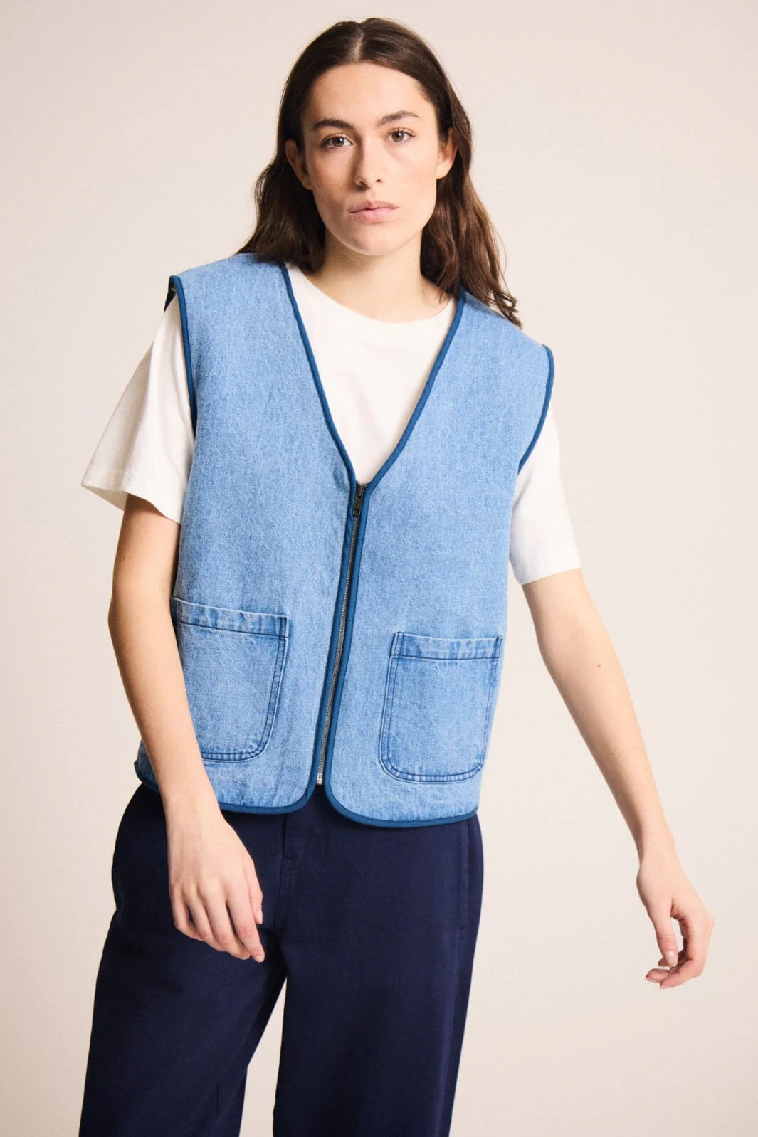 Ichi - Ihhiramo Wa - 200393 Authentic Mid Blue, Denim - Image 4