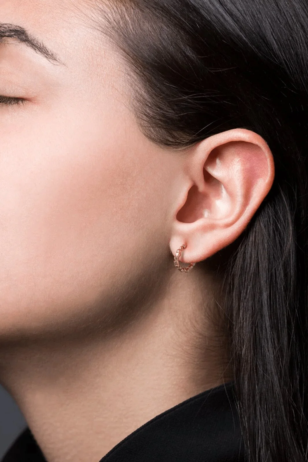 Jane Kønig - Bead Twist Earring - Forgyldt