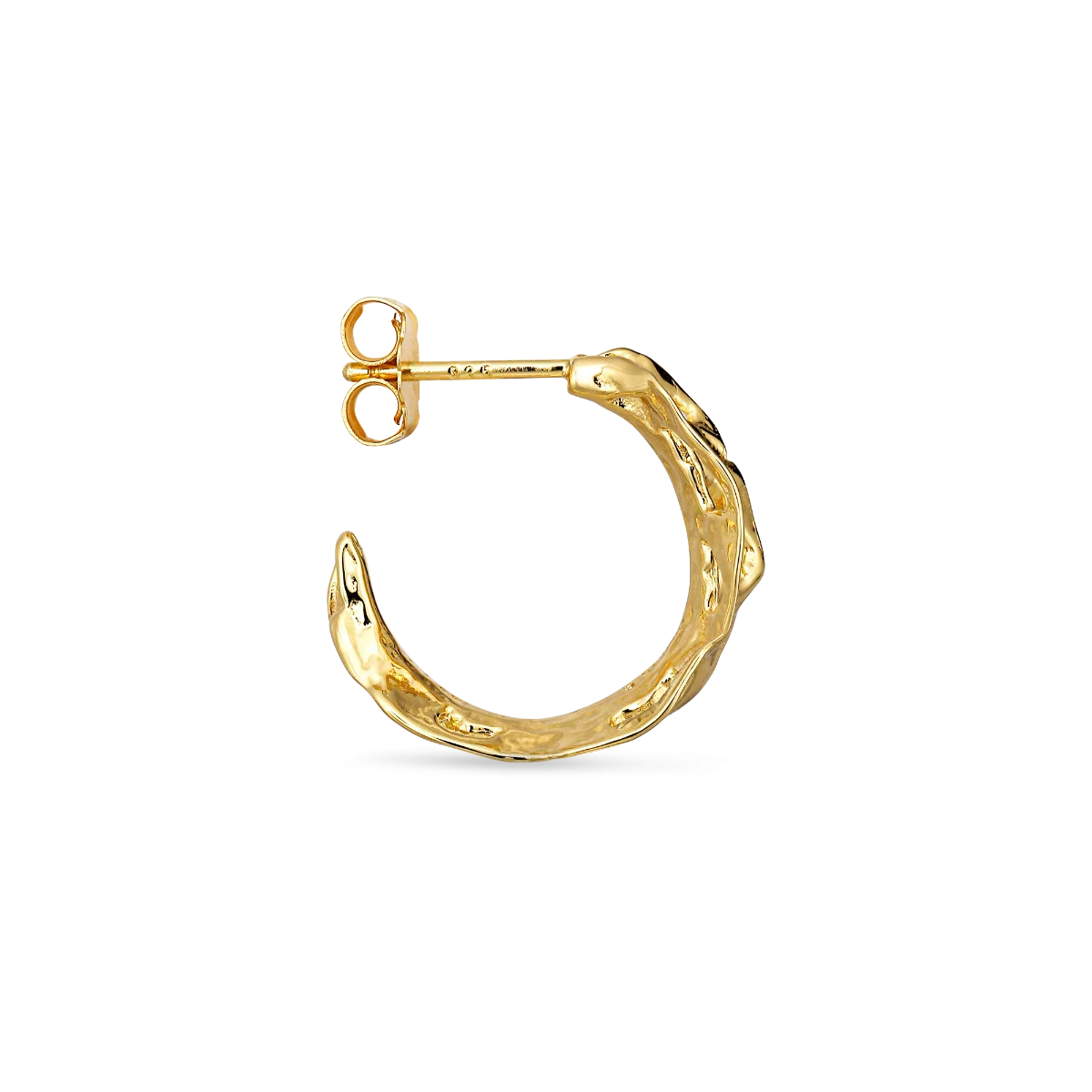 Jane Kønig - Leaf Hoop - Forgyldt - Image 4