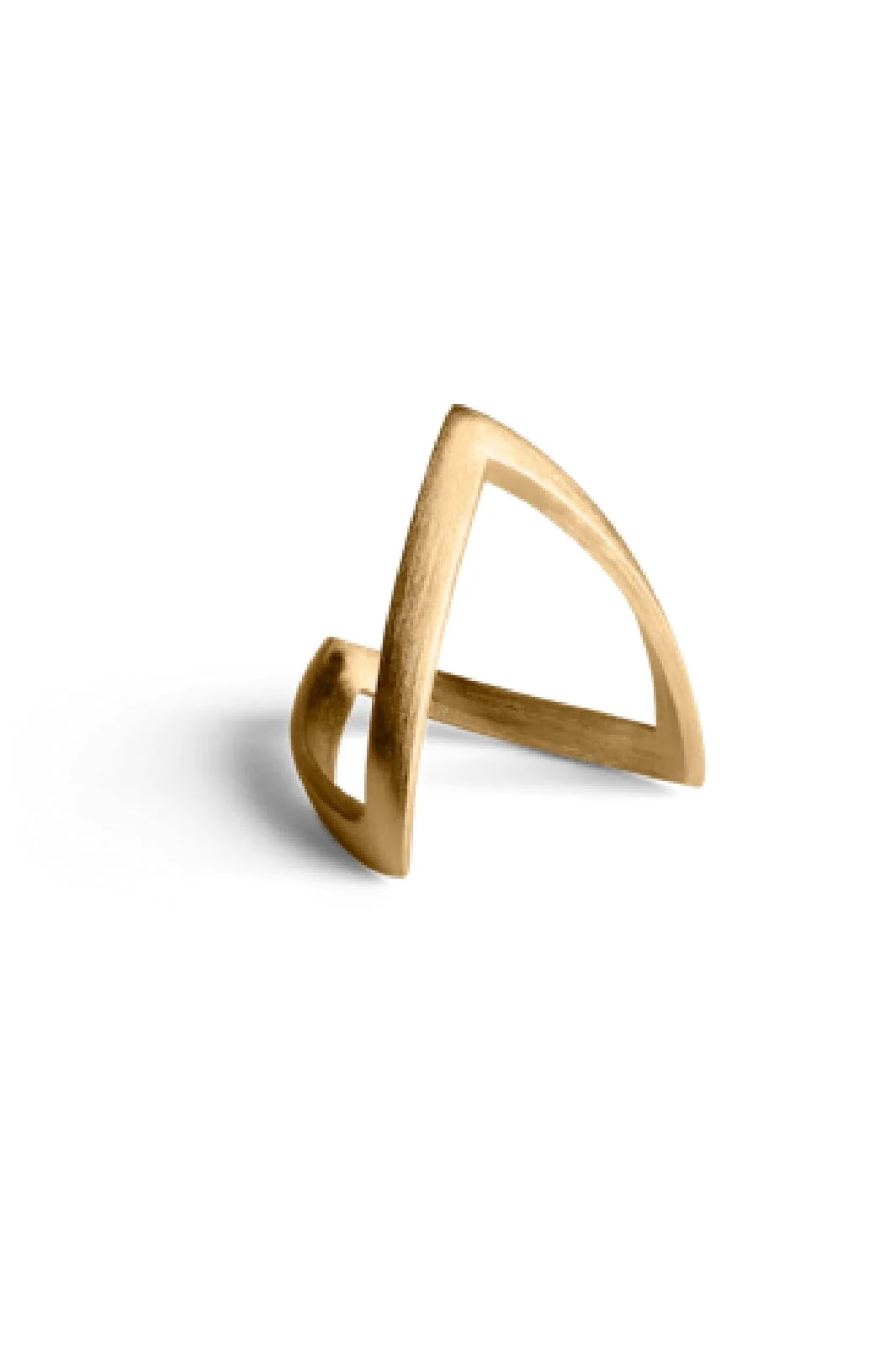 Jane Kønig - V Ring - Forgyldt