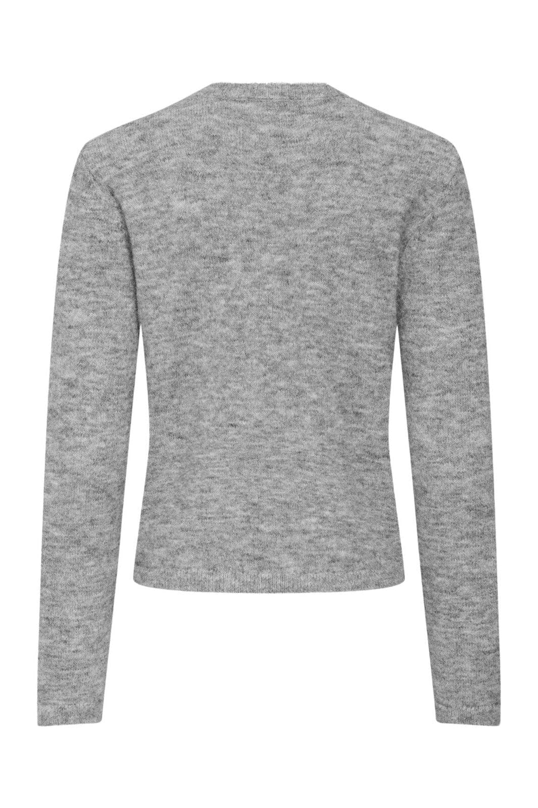 JDY - Jdyalva Life L/S Embellish Pullover Knt - 4838165 Medium Grey Melange Silver Embellishment - Image 2