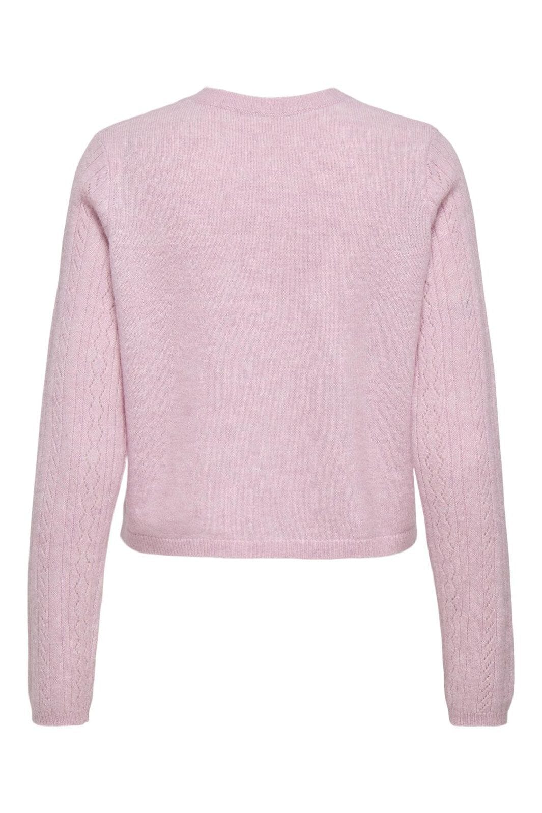 JDY - Jdyapril Life L/S O-Neck Cardigan Knt - 4906408 Fragrant Lilac Melange - Image 2