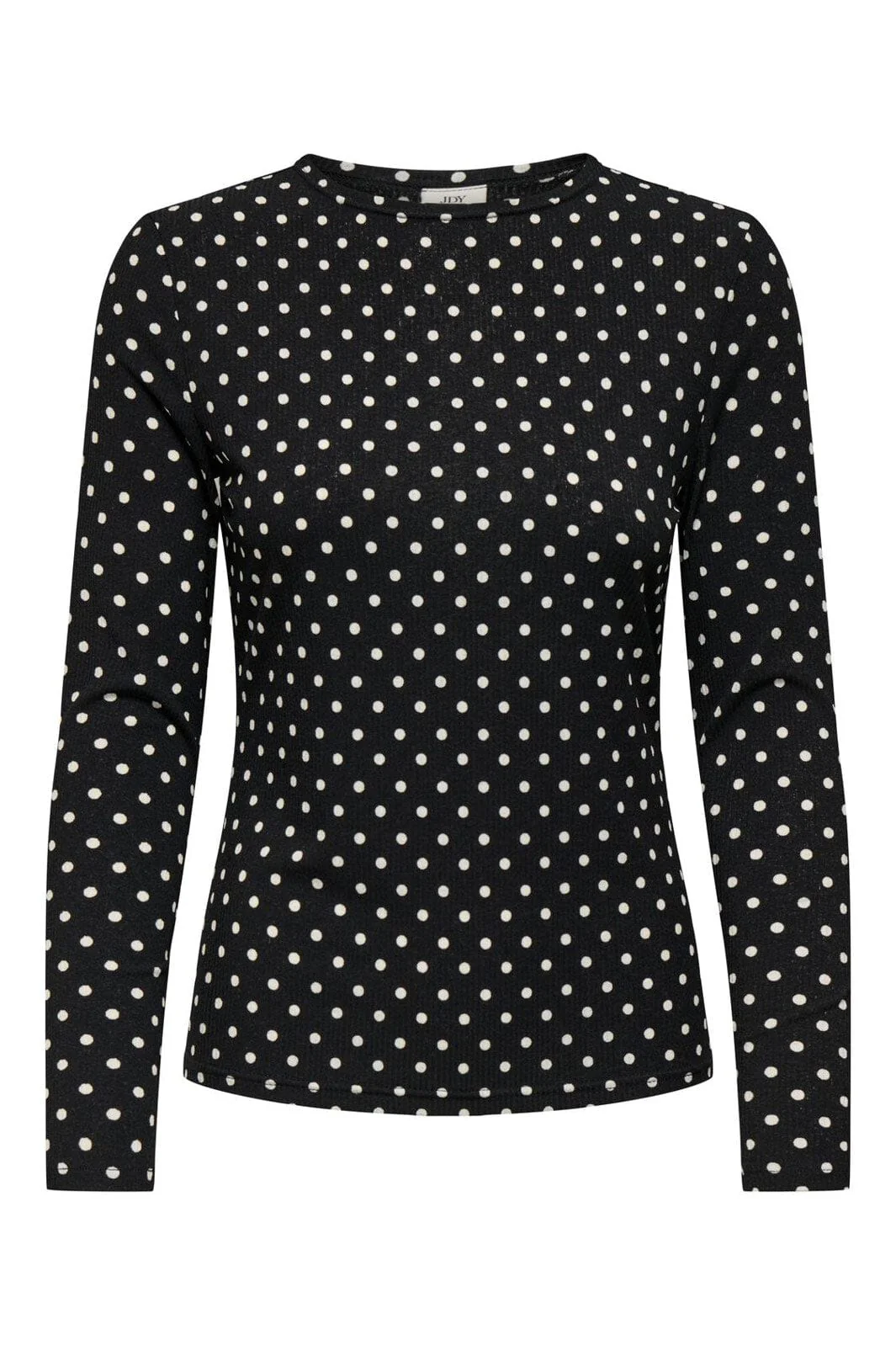 JDY - Jdybowie Life L/S O Neck Top - 4903904 Black Dots