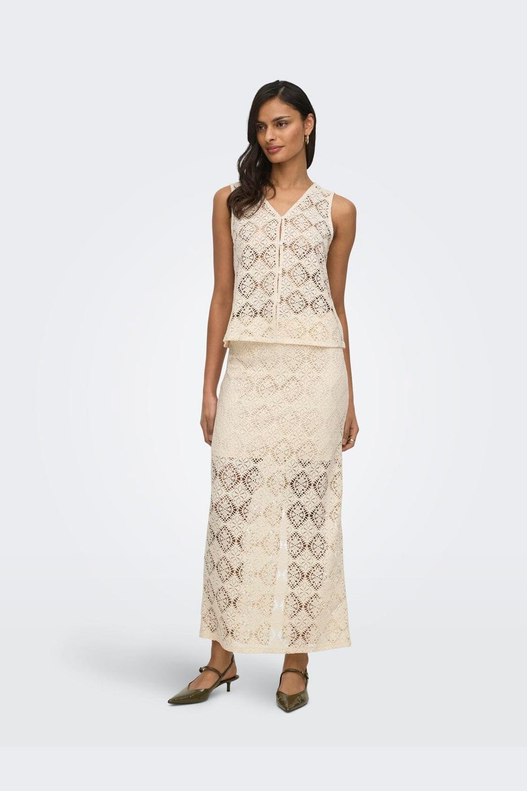 JDY - Jdyeva Maxi Skirt Dia - 5014408 Birch - Image 3