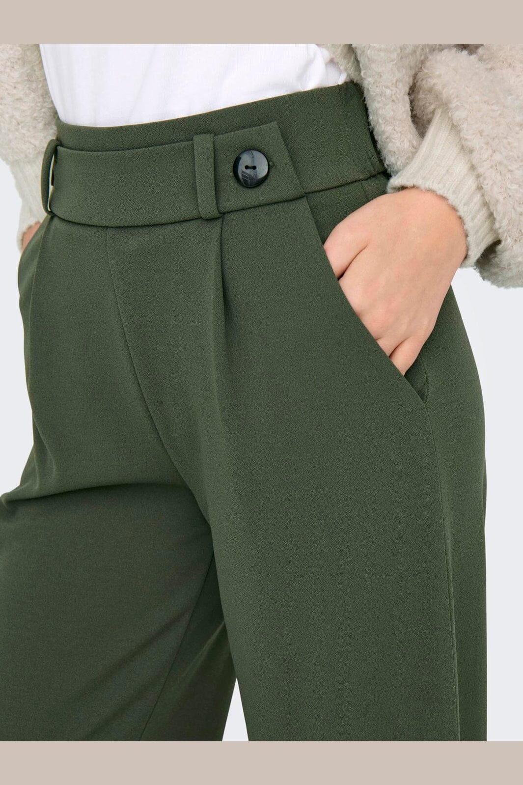 JDY - Jdygeggo Life New Long Pant - 4661283 Kambaba Black Buttons - Image 6