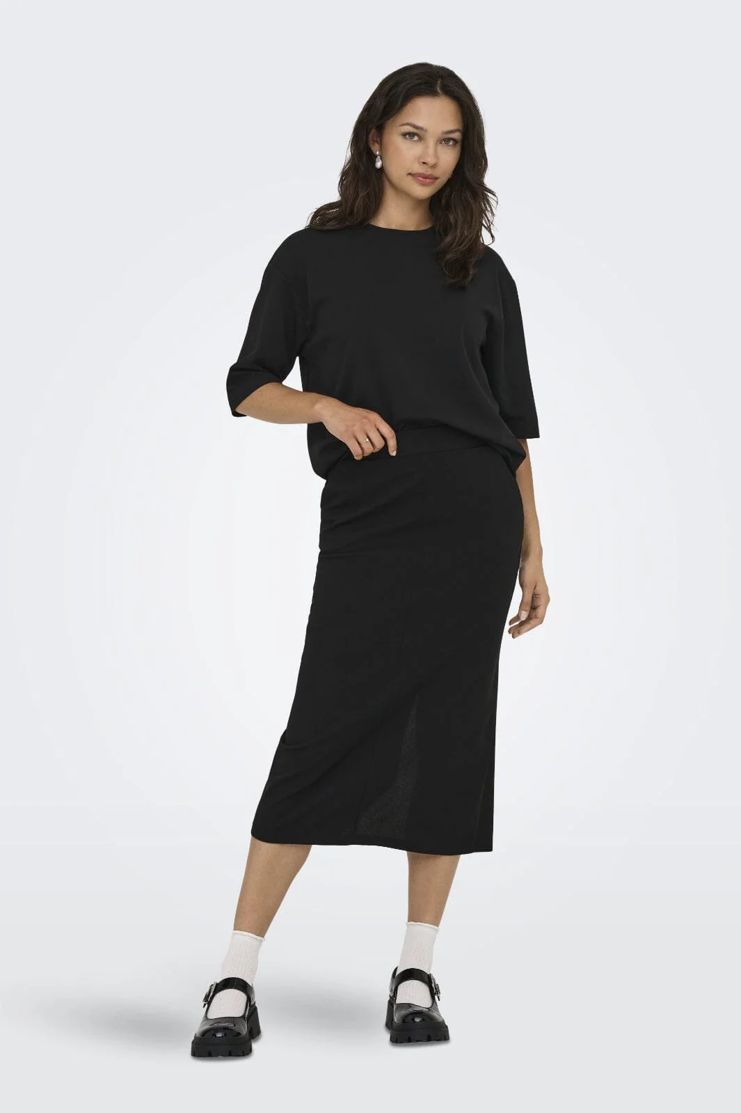 JDY - Jdygeggo Ss O Neck Loose Top - 4901911 Black - Image 4