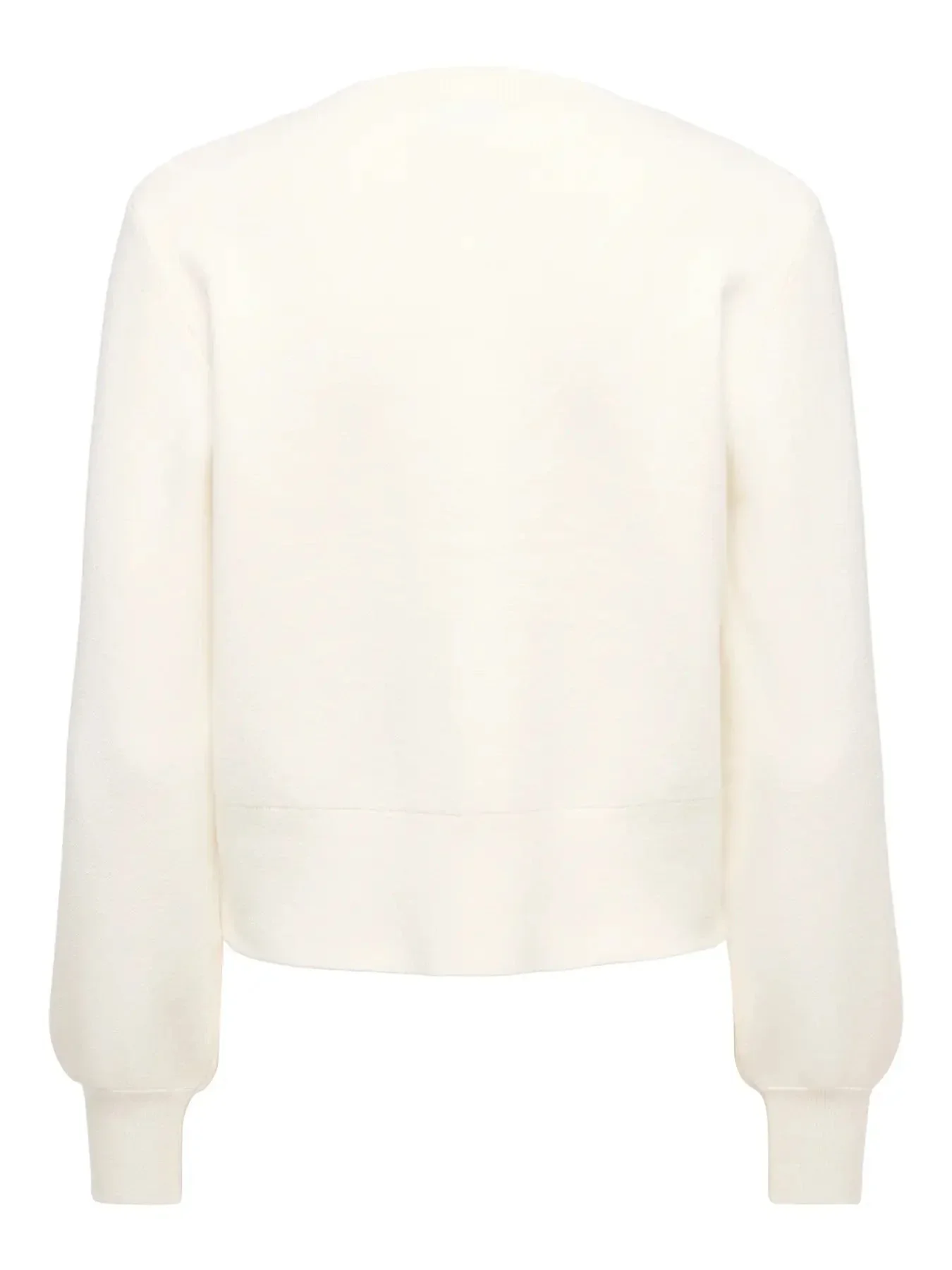 JDY - Jdyprime Life L/S O-Neck Button Card Knt - 5020623 Cloud Dancer - Image 2