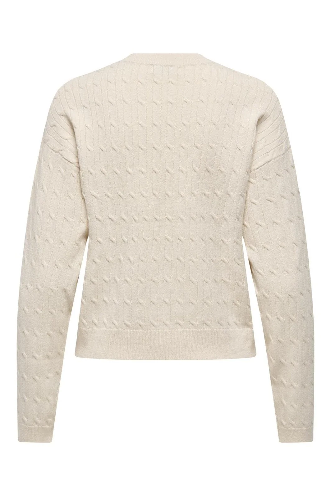 JDY - Jdyprime Life L/S On Cable Emb Pull Knt - 4942394 Whitecap Gray W. Teddy Embroidery - Image 2