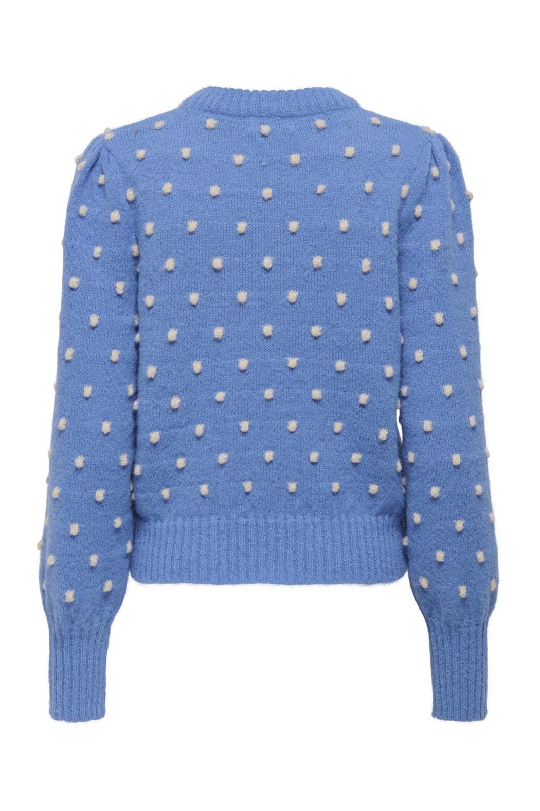 JDY - Jdysigrid Life L/S On Puff Pull Knt - 4815978 Ebb And Flow W. Cement Dots - Image 2