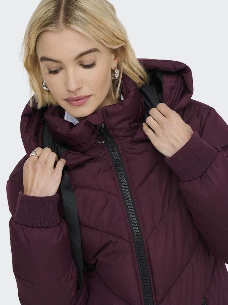 JDY - Jdyskylar Life Hood Jacket - 4892093 Fig Black - Image 6
