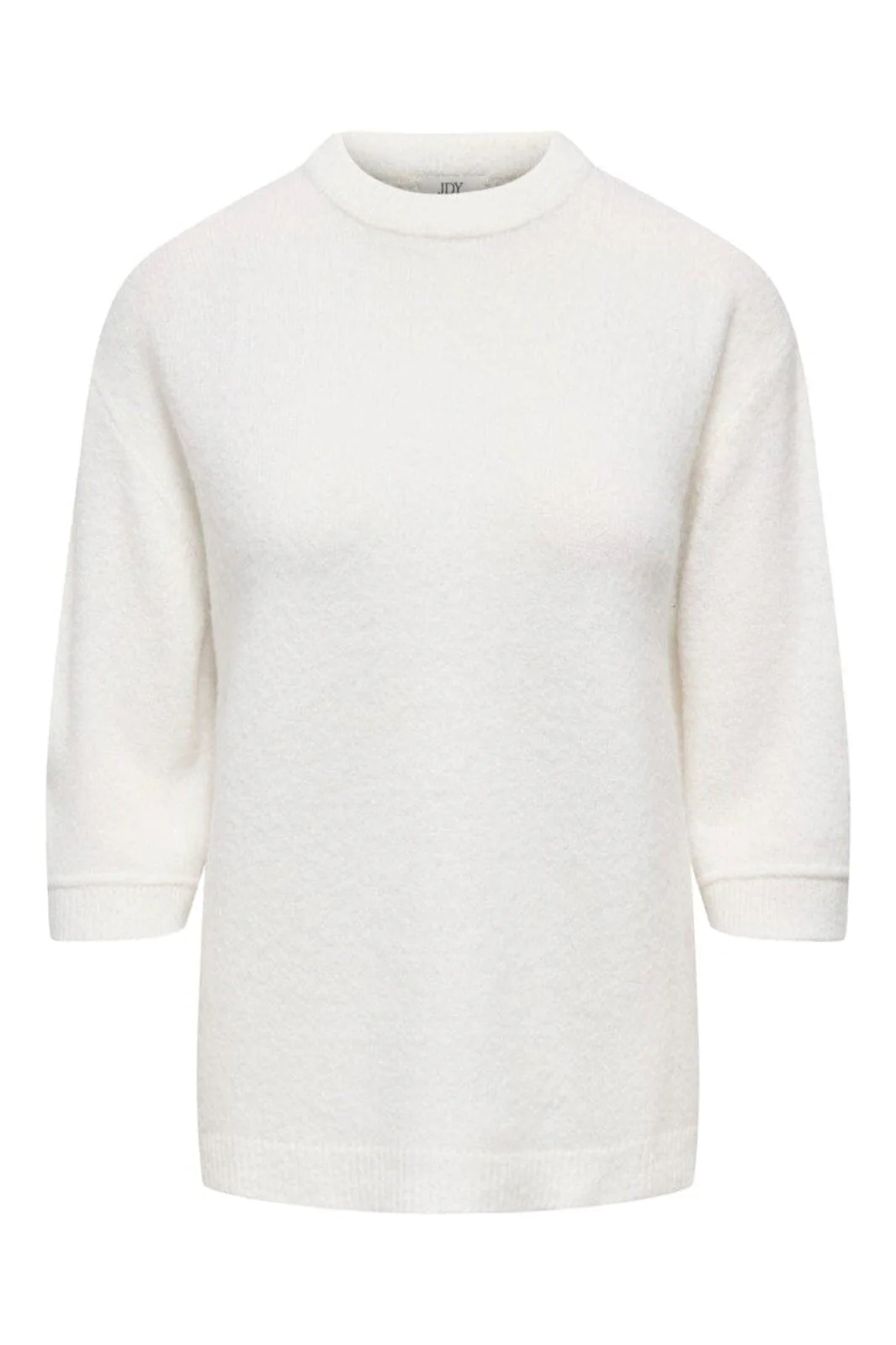 JDY - Jdysonja S/S O-Neck Pullover Knt - 4960456 Cloud Dancer Melange