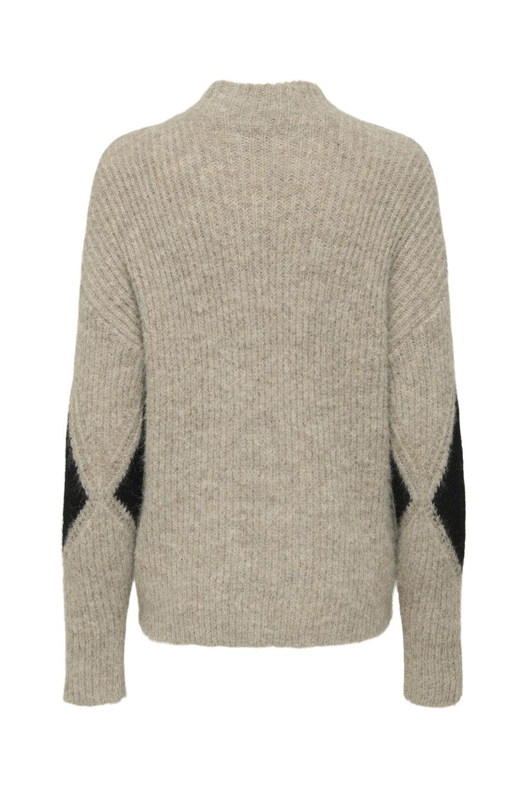 JDY - Jdyviv Life L/S High Neck Pullover Knt - 4876176 Mountain Trail Black - Image 2
