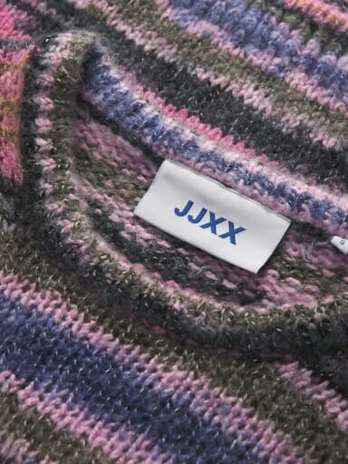 Jjxx - Jxamelia Crew Neck Knit - 4841933 Barberry /Multi Color - Image 4