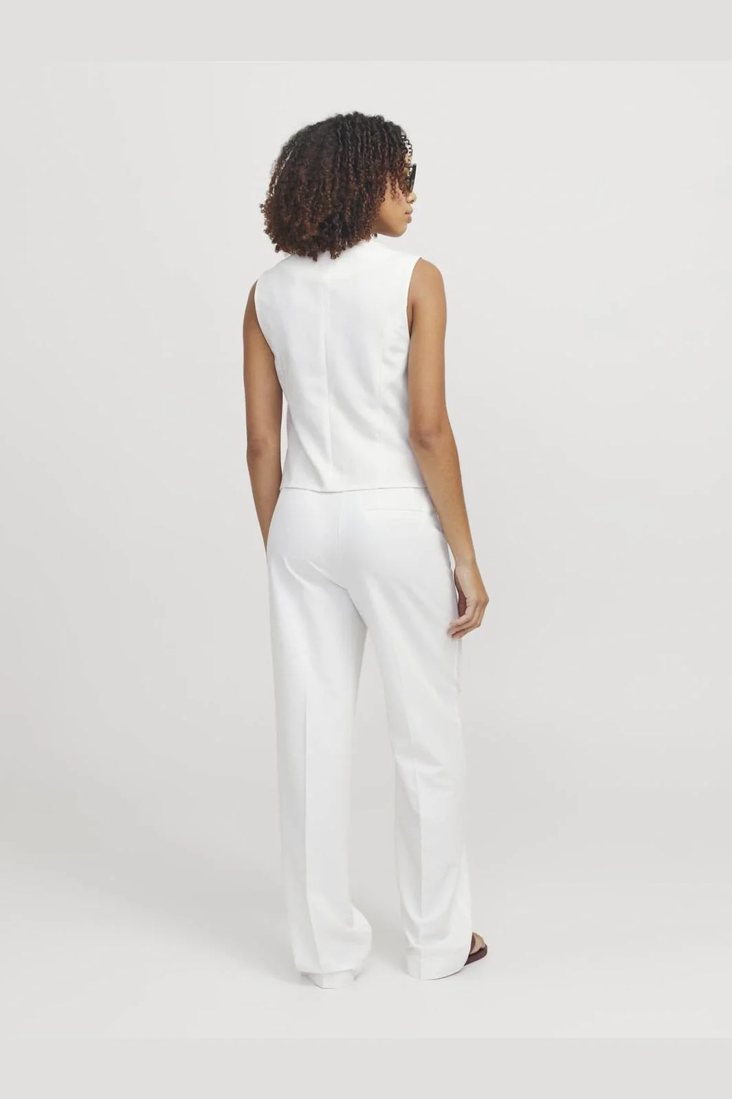Jjxx - Jxana Mary Waistcoat Tlr - 4715168 Star White - Image 4