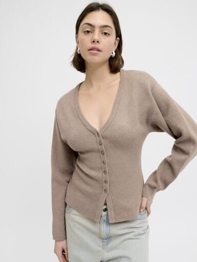 Jjxx - Jxdiana Cardigan Knit - 4984103 Brown Lentil - Image 6