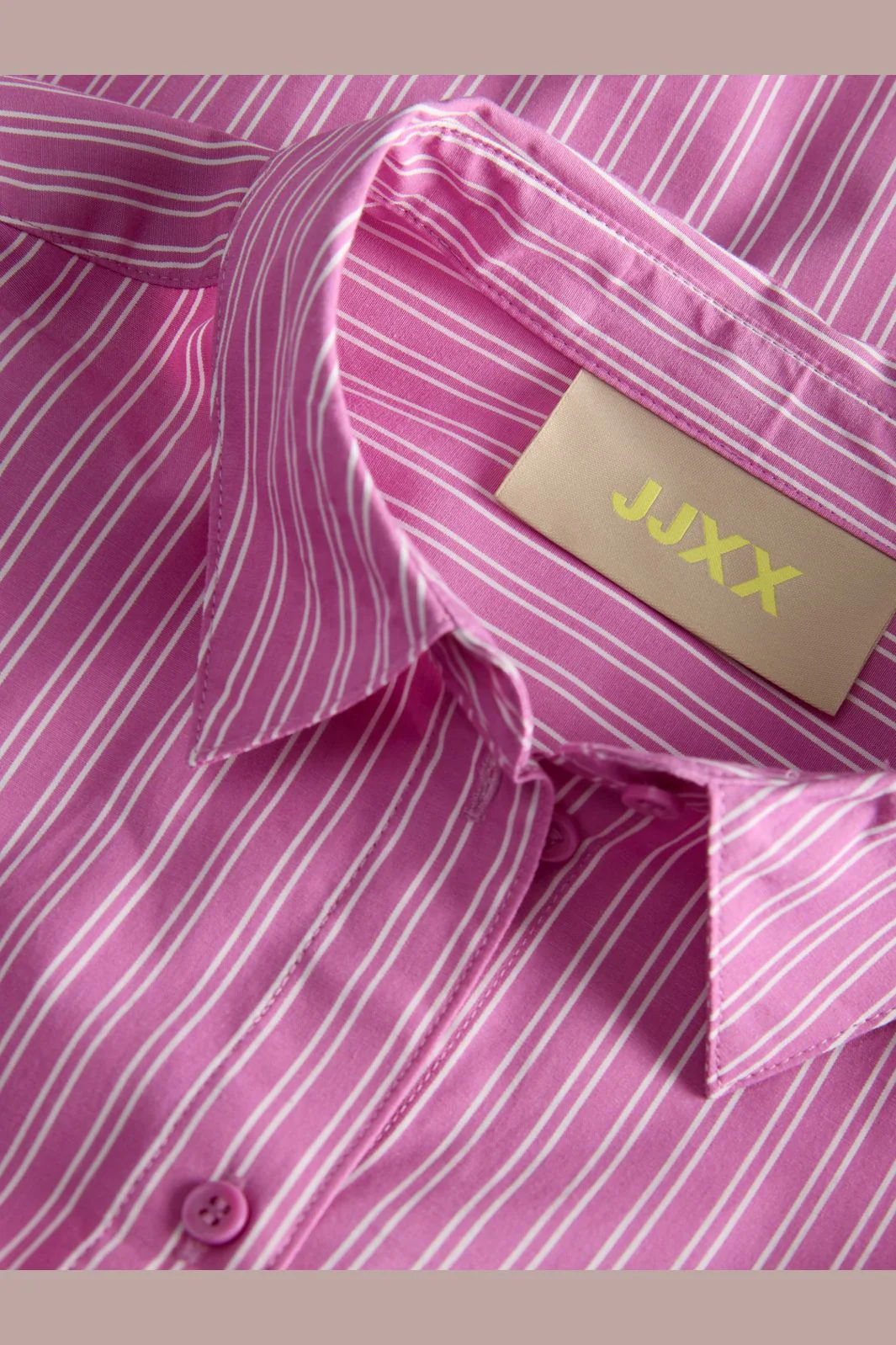 Jjxx - Jxjamie Ls Relaxed Poplin Shirt - 4903184 Fiji Flower White - Image 3