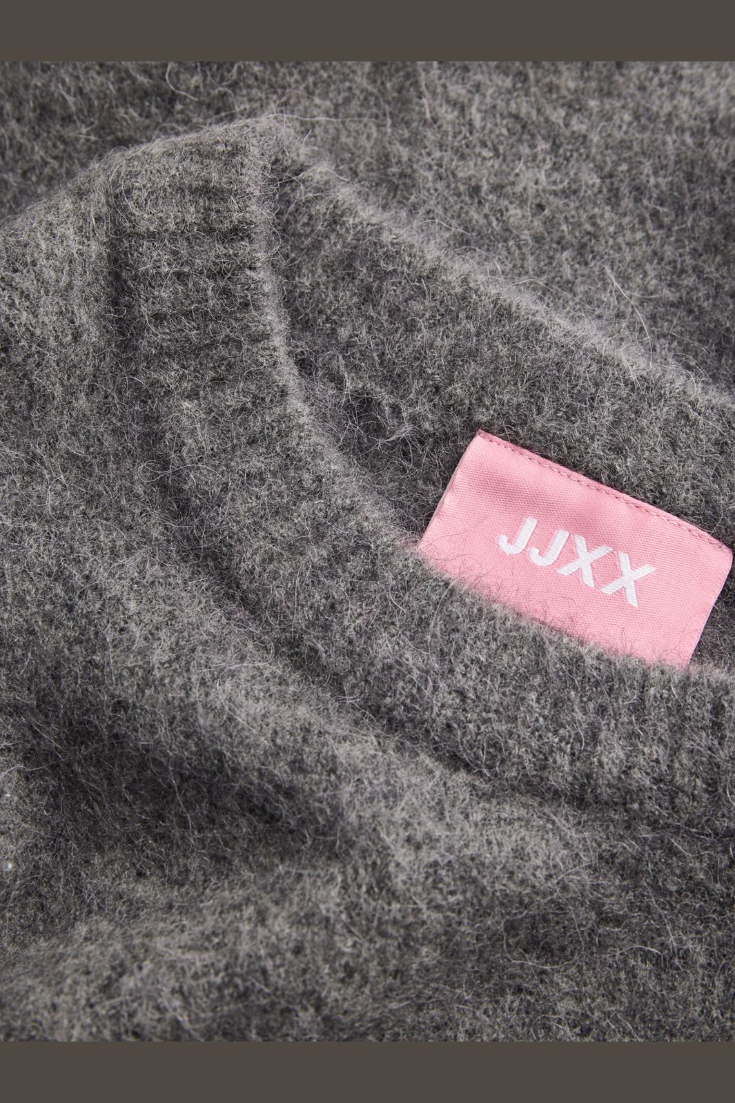 Jjxx - Jxmatilda Wool Blend Crew Neck Knit - 4895574 Dark Grey Melange - Image 3