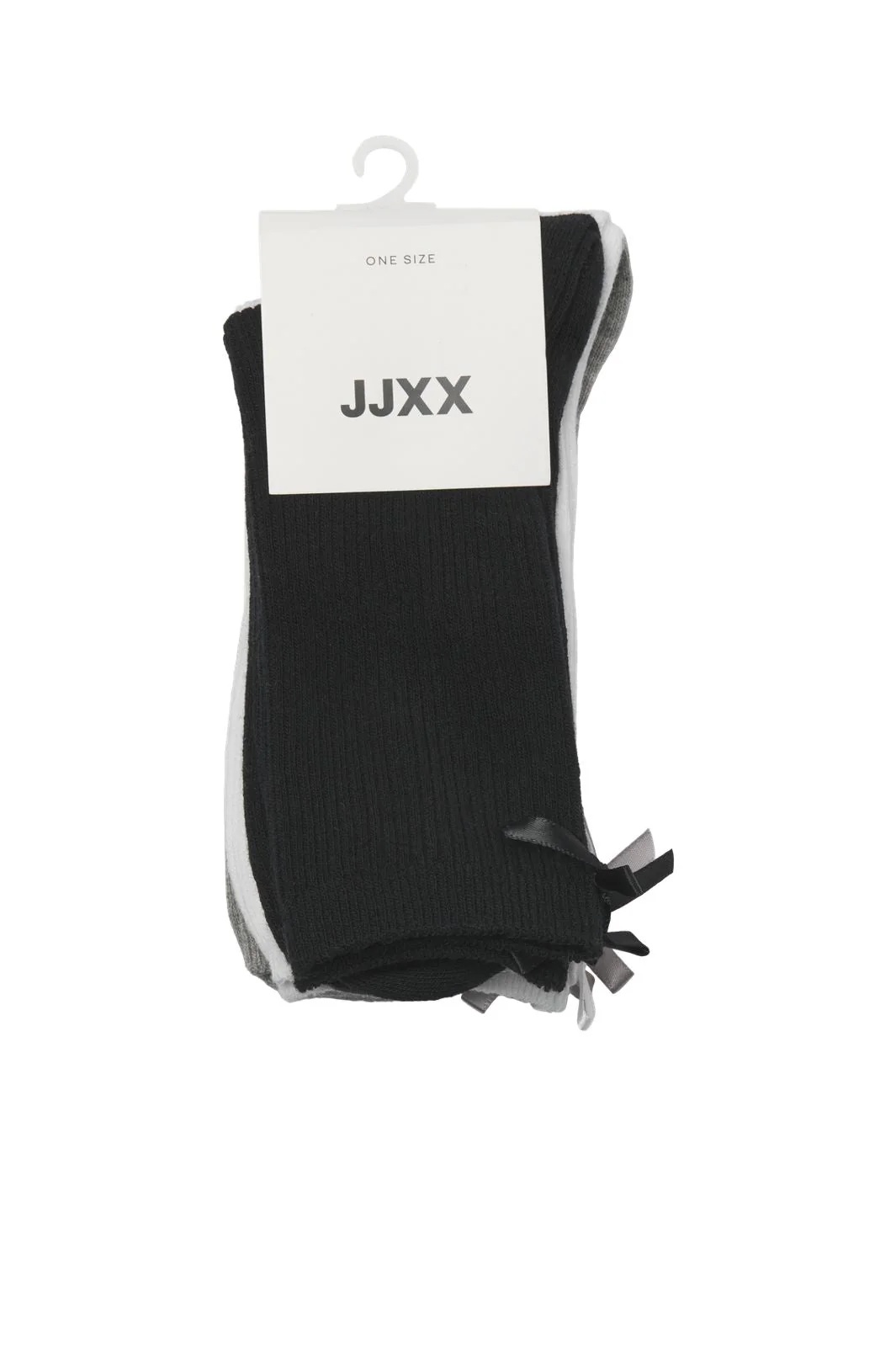 Jjxx - Jxmimi 3-Pack Basic Ribbon Sock Acc - 4896967 Black W. White & Dgm - Image 5