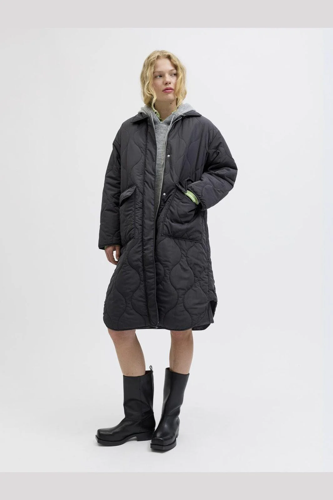 Jjxx - Jxserena Quilted Coat - 4773021 Blac - Image 4