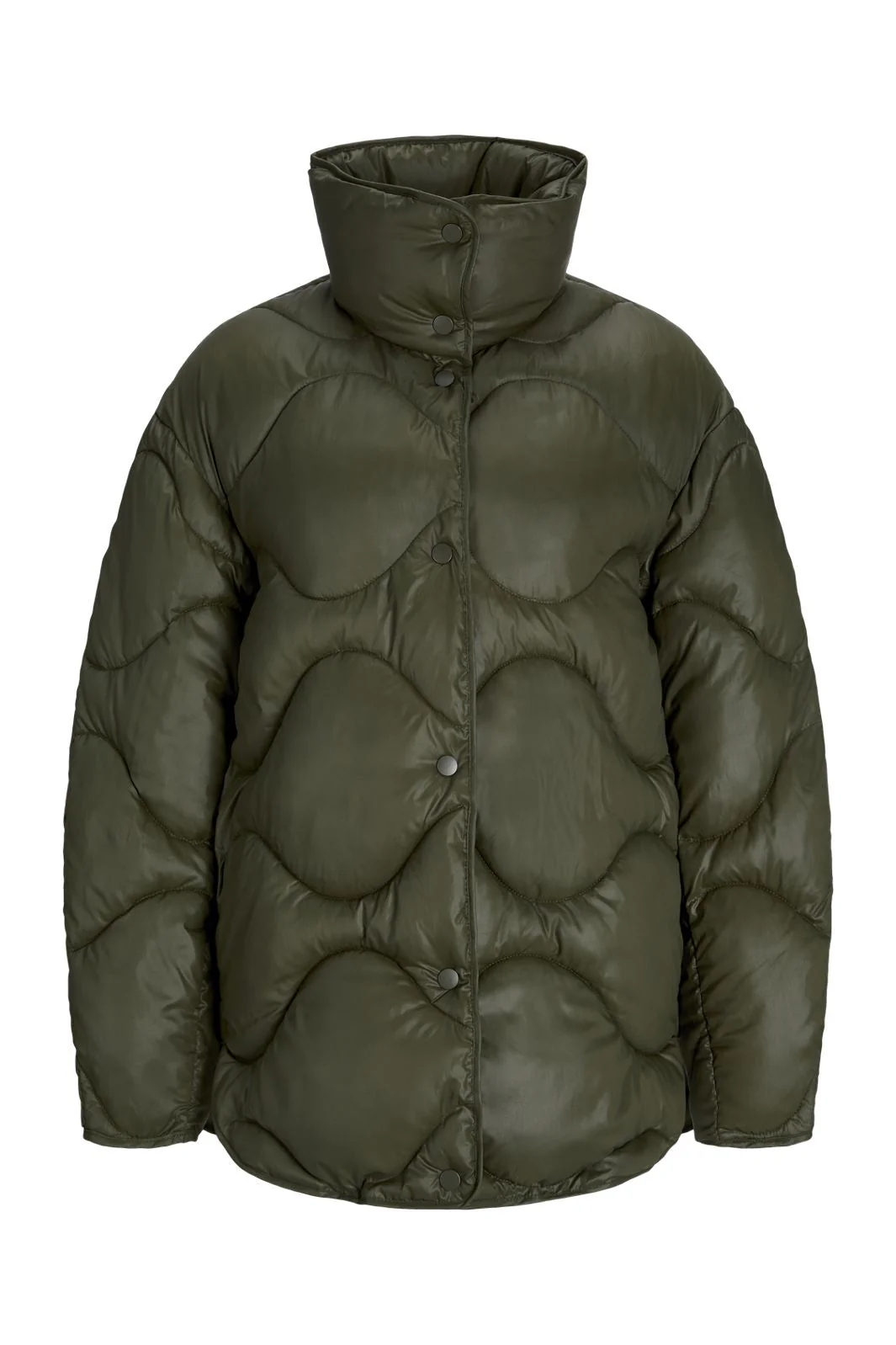 Jjxx - Jxstella Shiny Quilted Jacket Sn - 4602253 Grape Leaf