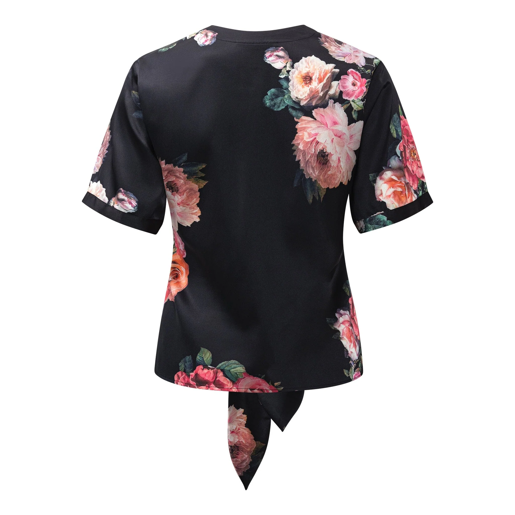 Karmamia - Blair Blouse (Short) 2388 - Fiori Noir - Image 2