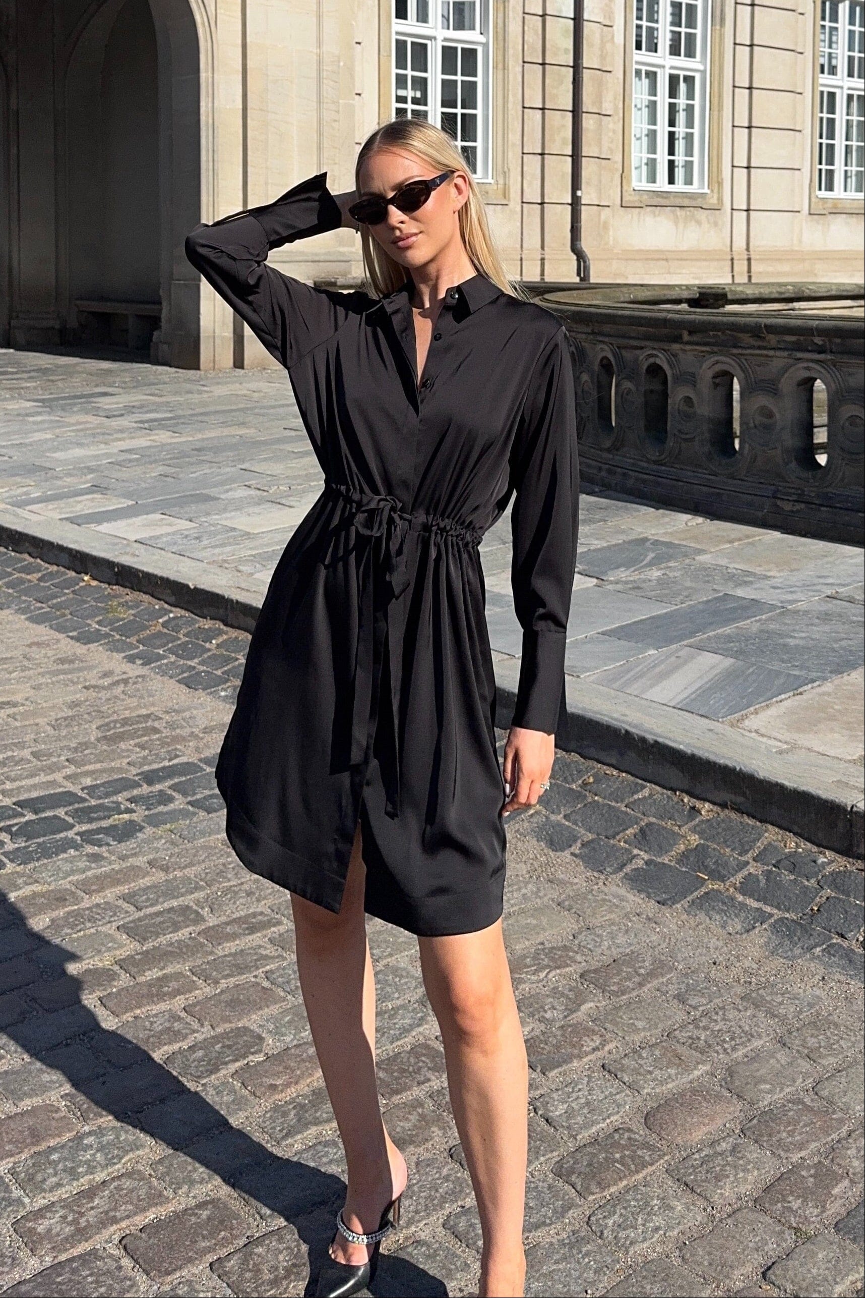 Karmamia - Nakita Dress 2247 - Hammered Black