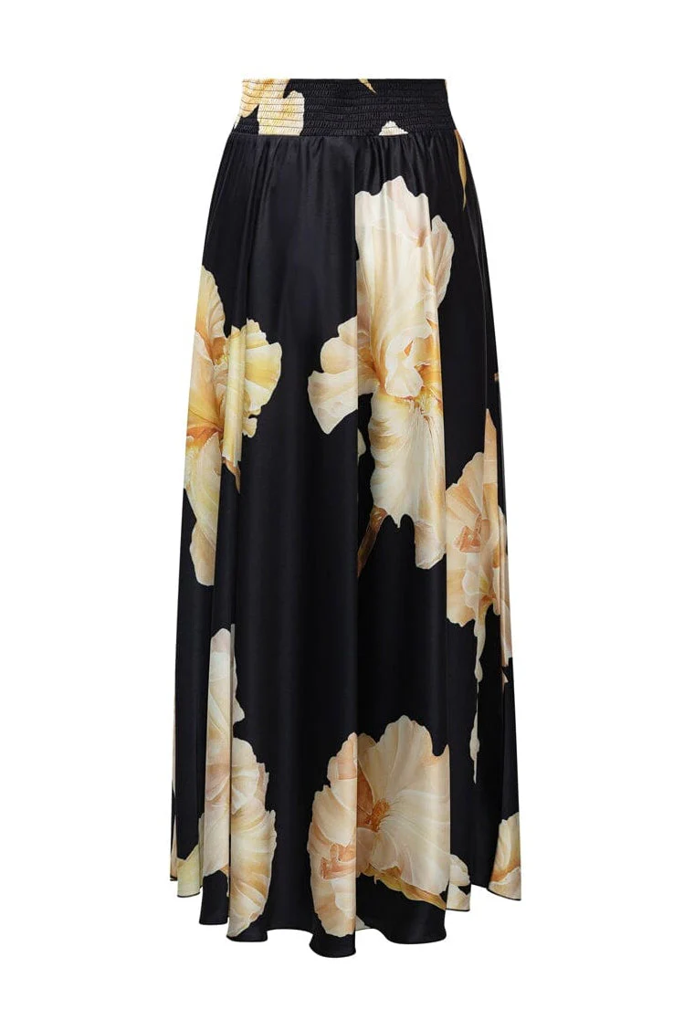 Karmamia - Savannah Skirt 2347 - Gold Maxi Flower - Image 3