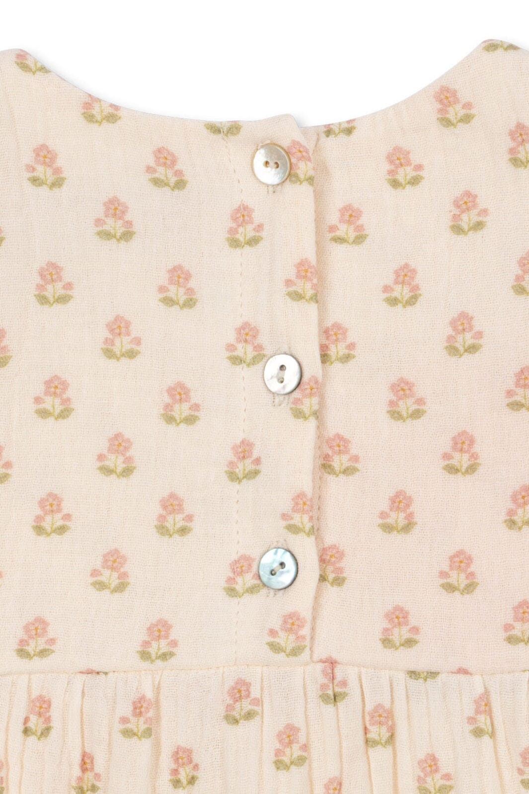 Konges Sløjd - Coco Frill Romper Gots Ks104741 - Carta Rosa - Image 3