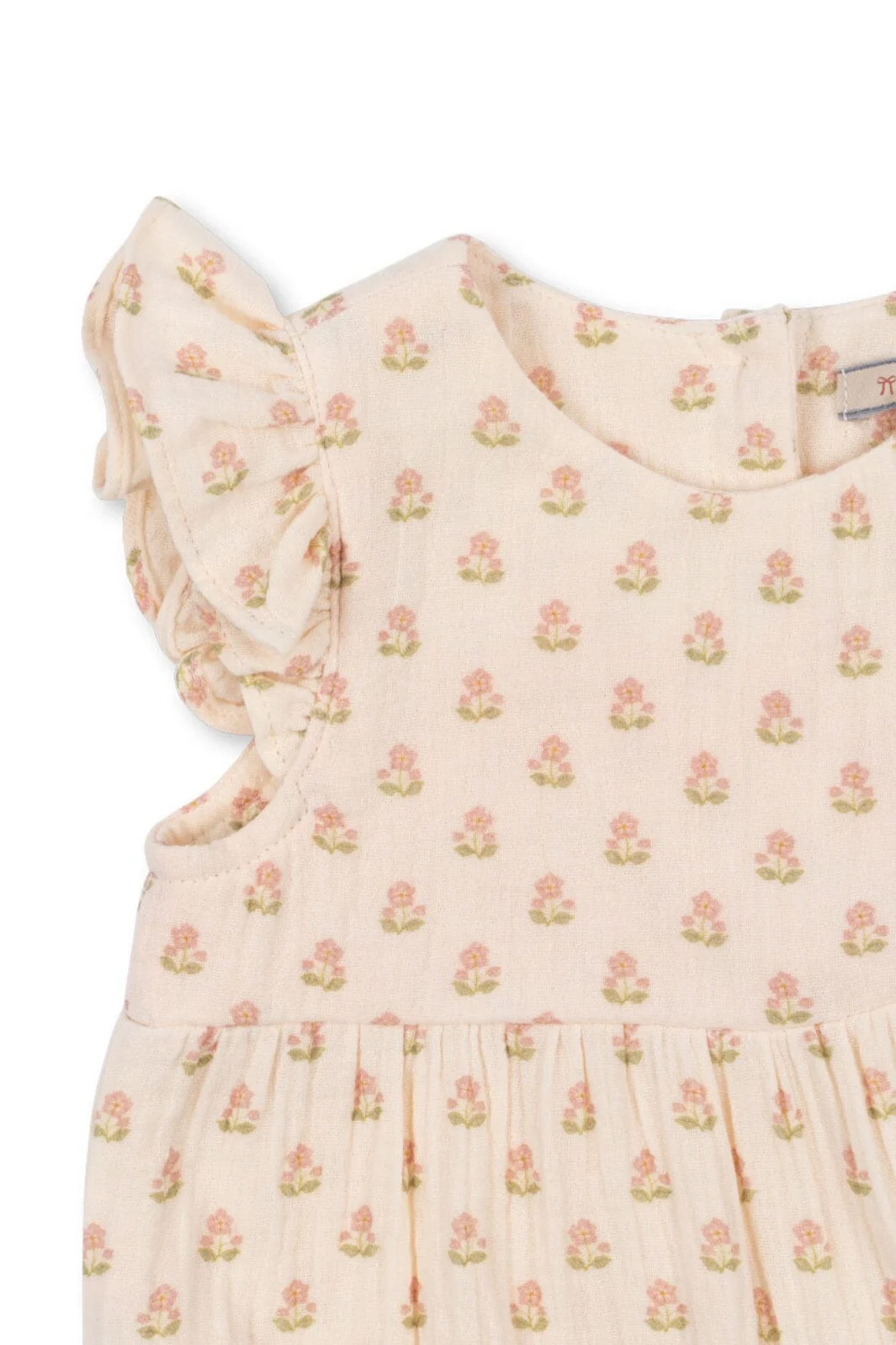 Konges Sløjd - Coco Frill Romper Gots Ks104741 - Carta Rosa - Image 4