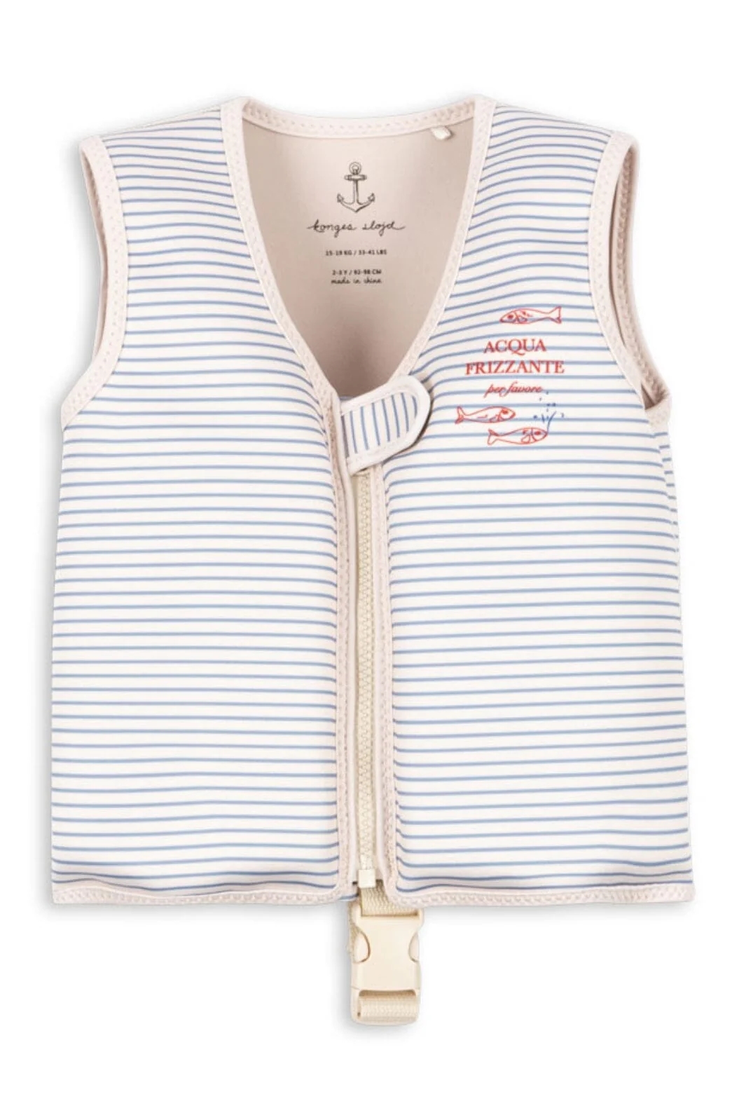 Konges Sløjd - Ellis Swim Vest Ks104783 - Stripe Bluie - Image 2