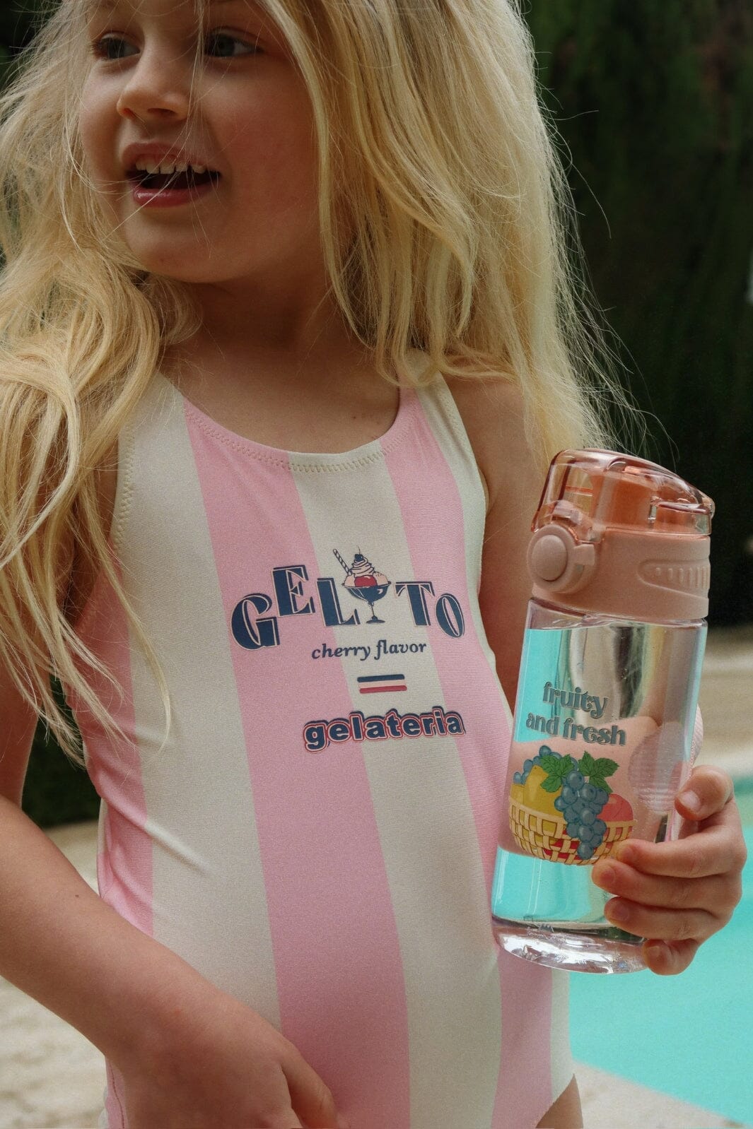 Konges Sløjd - Pomia Swimsuit Ks105040 - Candy Rose Stripe - Image 2