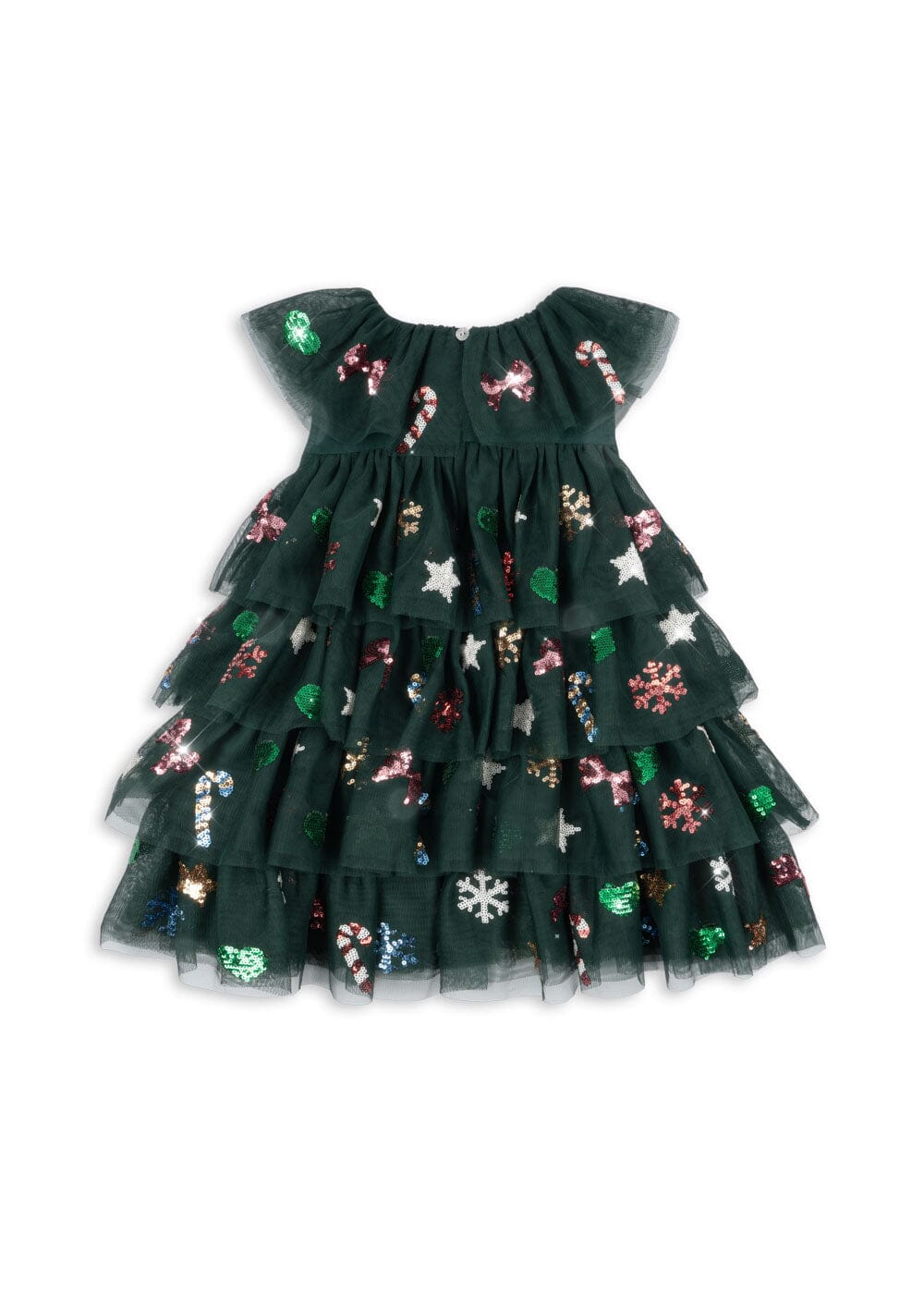 Konges Sløjd - Yvonne Christmas Dress Ks104469 - Hunter Green - Image 4