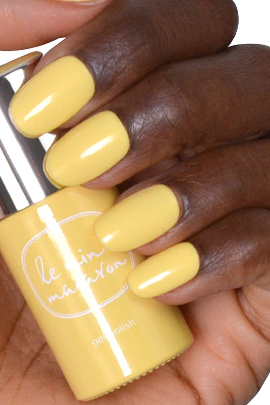 Le Mini Macaron - Neglelak Gel COL058 - Lemon Sorbet - Image 2