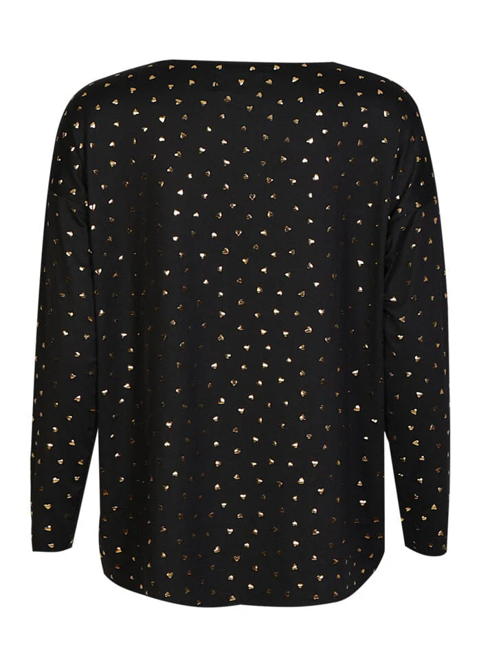 Liberte - Alma-Ls-Top 9504 - Black Gold Heart - Image 3
