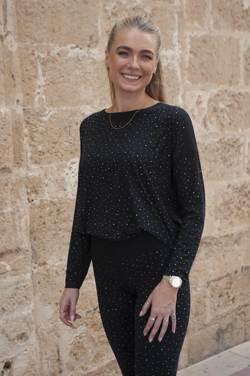 Liberte - Alma-Ls-Top - Black Simili - Image 4