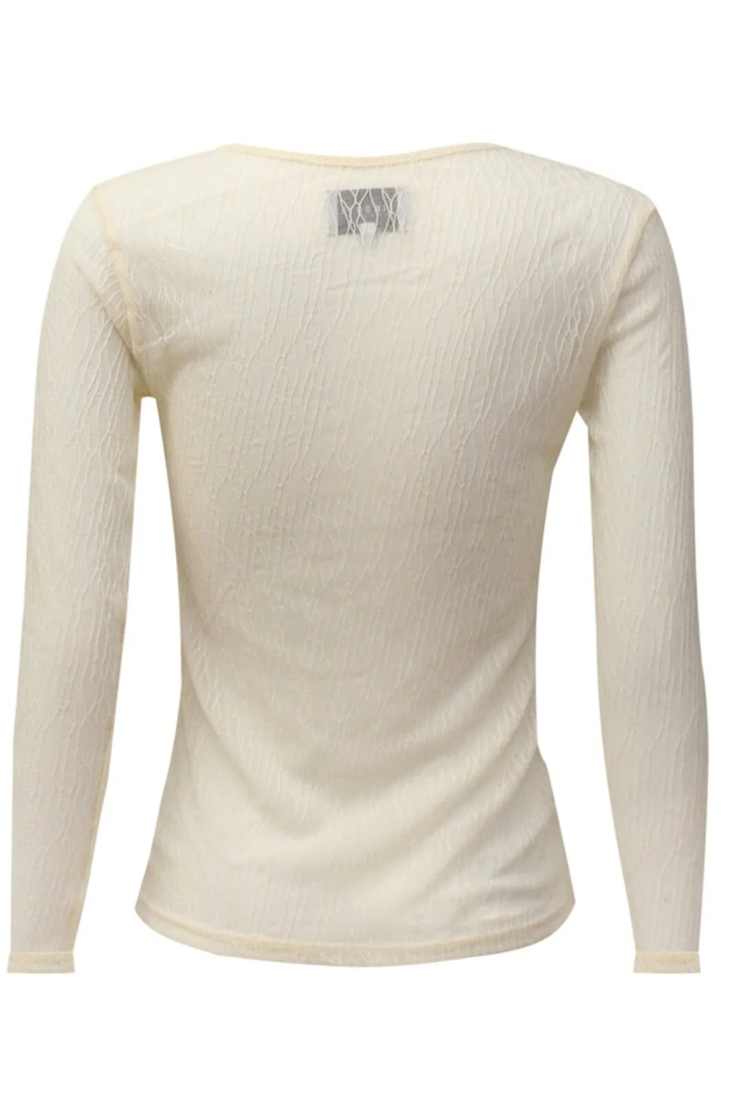 Liberte - Isa-Ls-Lace-Blouse 21345 - Creme Lines - Image 2