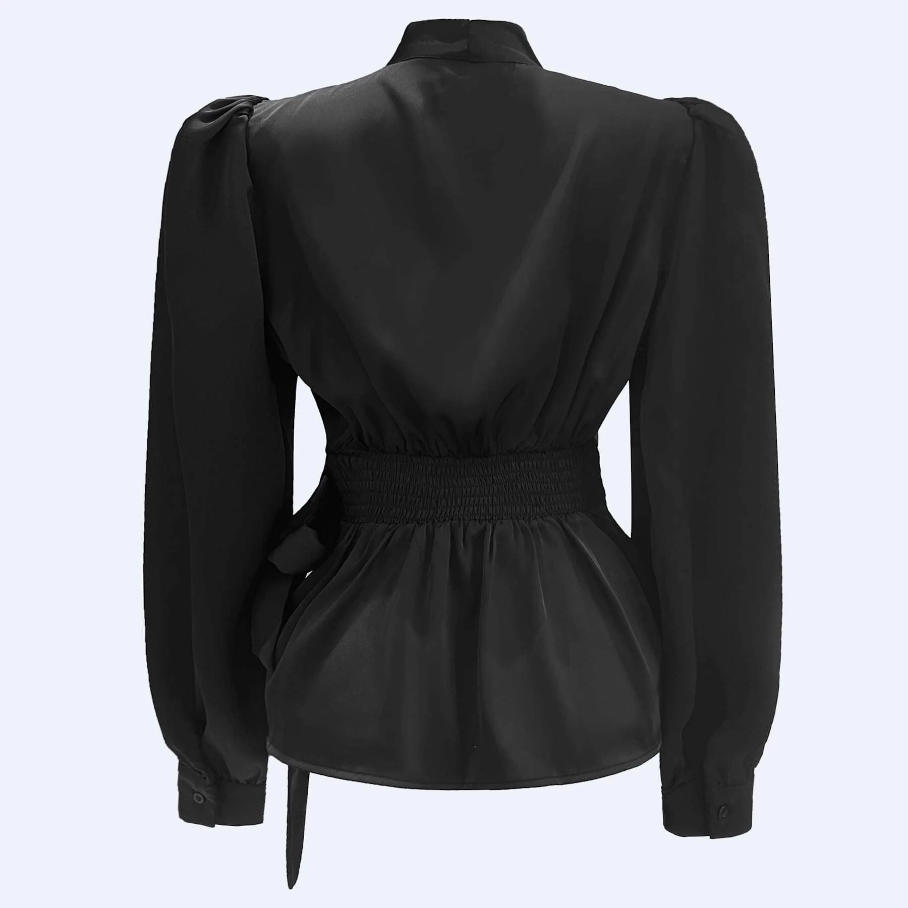 Liberte - Kiki-Ls-Wrap-Blouse 22310 - Black - Image 4