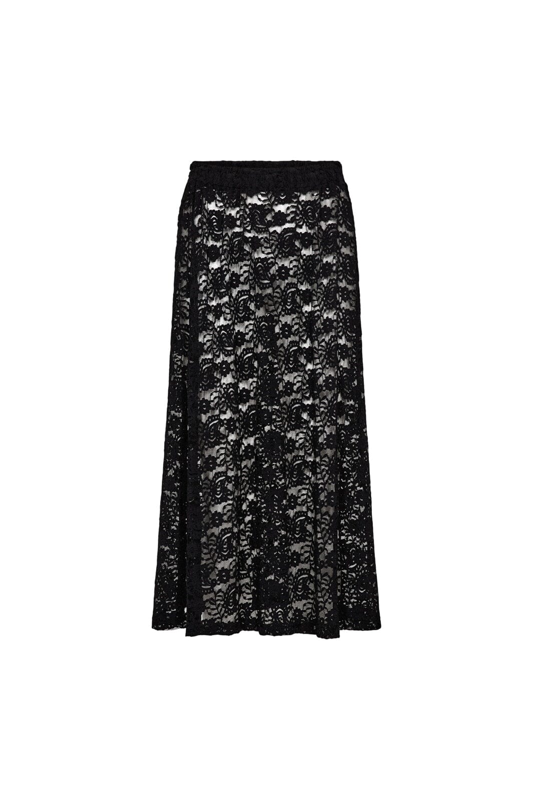 Liberte - Lacy Long Skirt 22355 - Black - Image 2