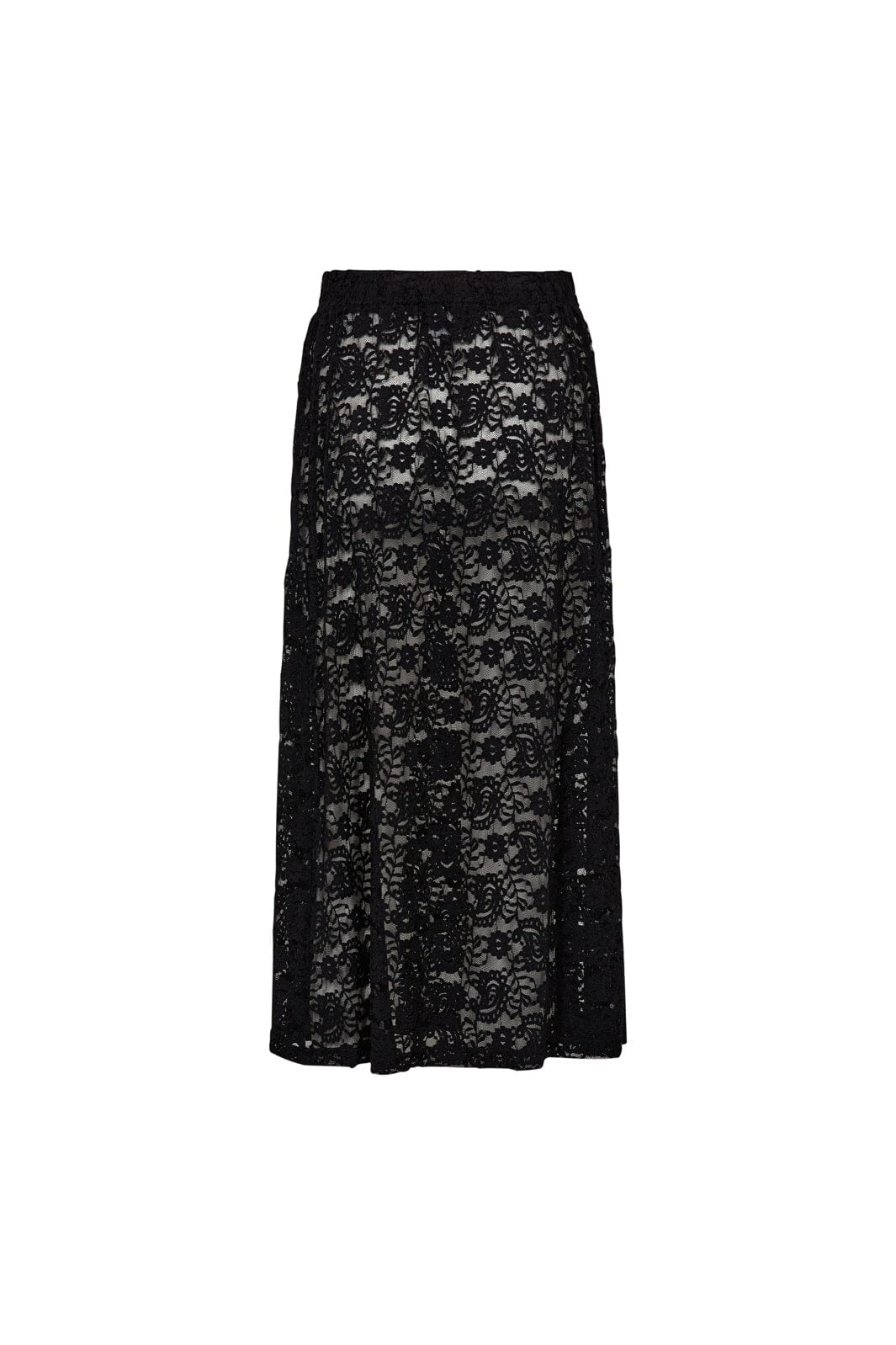 Liberte - Lacy Long Skirt 22355 - Black - Image 3