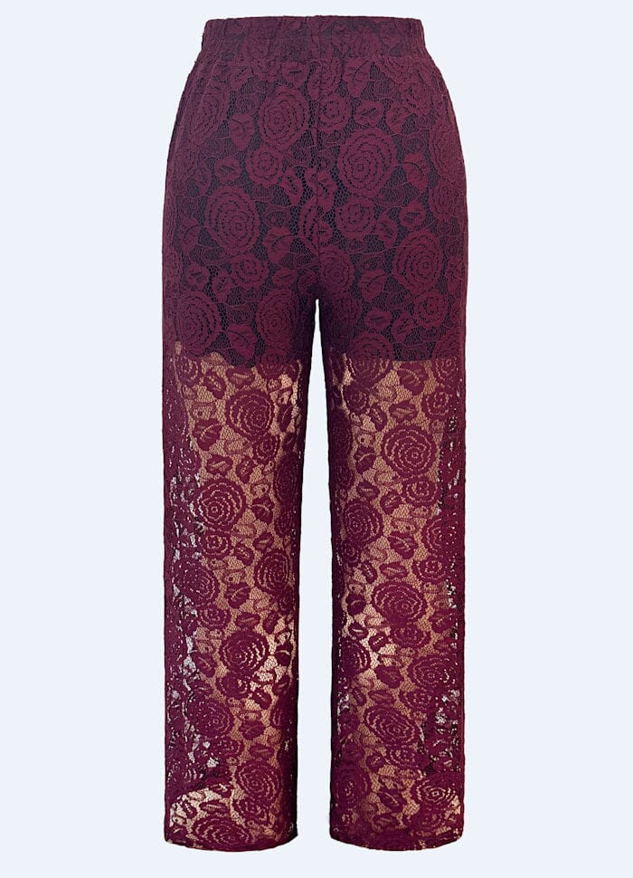 Liberte - Lacy Pants 21537 - Bordeaux Lace - Image 4